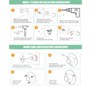 Masterful Door Stopper with Magnetic Hold and Easy Installation