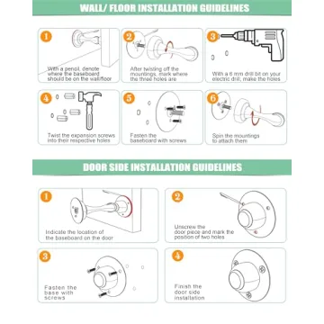 Masterful Door Stopper with Magnetic Hold and Easy Installation