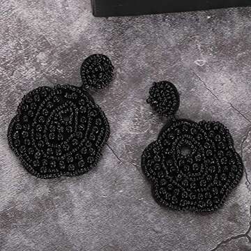 BEST LADY Statement Drop Earrings for Women - Unique Gift