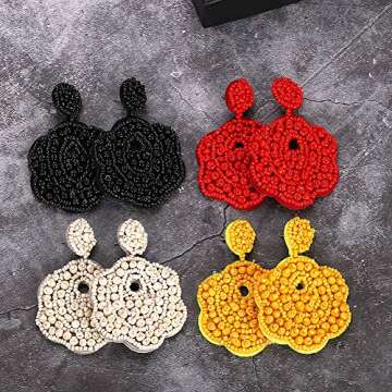 BEST LADY Statement Drop Earrings for Women - Unique Gift