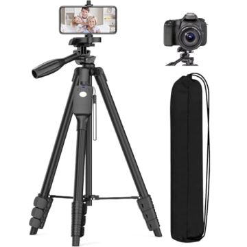 XXZU 60" Tripod for Camera and Smartphone - Portable & Versatile