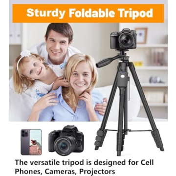 XXZU 60" Tripod for Camera and Smartphone - Portable & Versatile