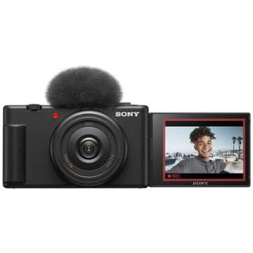 Sony ZV-1F Content Creator's Ultimate Kit: 128GB Extreme Memory, Mic, Video Light, Editing Software ...