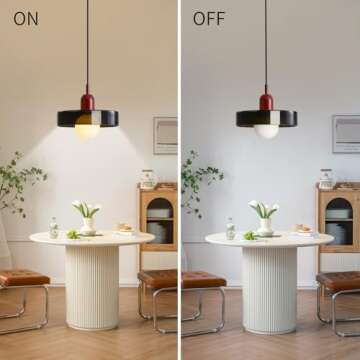 Pendant Lights Stained Glass Dark Olive Green Hanging Light Bedroom Lighting for Kitchen Dining Room Mid Century Modern Light Living Room Light Fixture Dark Olive Green and Wine