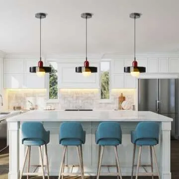 Pendant Lights Stained Glass Dark Olive Green Hanging Light Bedroom Lighting for Kitchen Dining Room Mid Century Modern Light Living Room Light Fixture Dark Olive Green and Wine