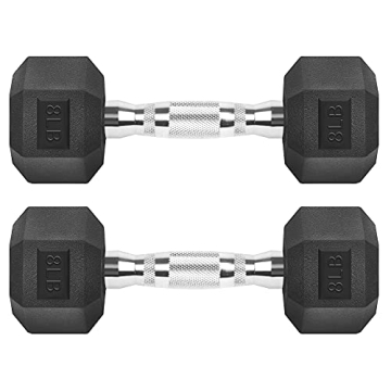 Durable 8LB Hex Dumbbells for Effective Home Workouts