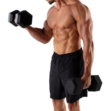 Durable 8LB Hex Dumbbells for Effective Home Workouts