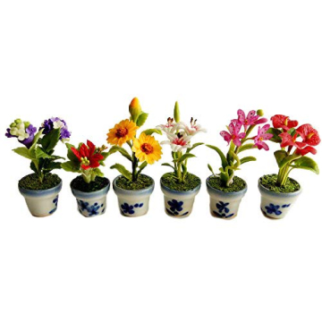 Charming Miniature Flower Pots for Fairy Gardens 1:12