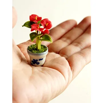 Charming Miniature Flower Pots for Fairy Gardens 1:12