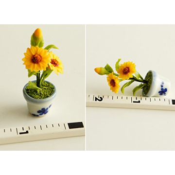 Charming Miniature Flower Pots for Fairy Gardens 1:12