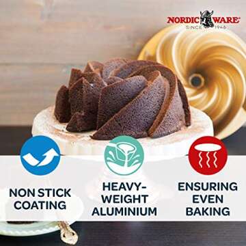 Nordic Ware Heritage Bundt & Bundlette Cake Pan Set