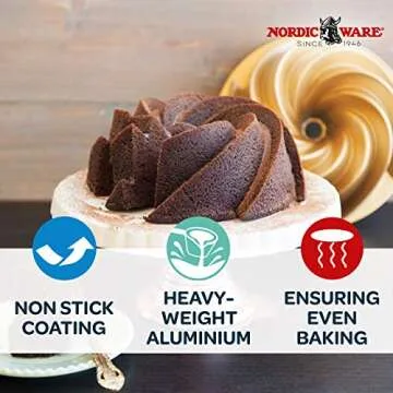 Nordic Ware Heritage Bundt & Bundlette Cake Pan Set