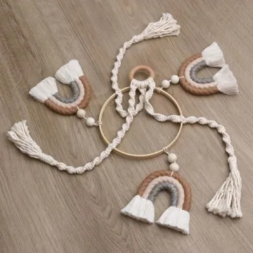 Macrame Rainbow Baby Mobile for Dreamy Nurseries