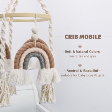 Macrame Rainbow Baby Mobile for Dreamy Nurseries
