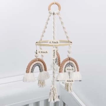 Macrame Rainbow Baby Mobile for Dreamy Nurseries