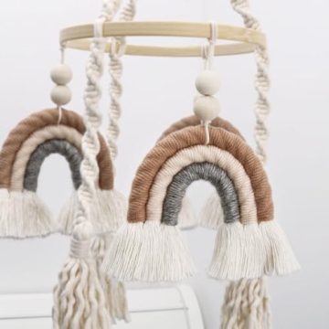 Macrame Rainbow Baby Mobile for Dreamy Nurseries