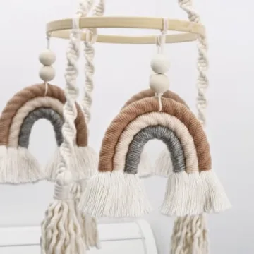 Macrame Rainbow Baby Mobile for Dreamy Nurseries