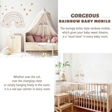 Macrame Rainbow Baby Mobile for Dreamy Nurseries
