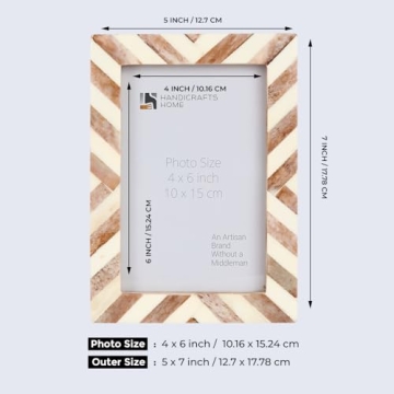 Chevron Pattern Picture Frame for Stylish Home Decor