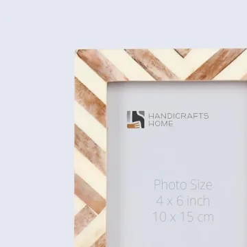 Chevron Pattern Picture Frame for Stylish Home Decor