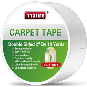 YYXLIFE Double Sided Rug Tape Secure Residue-Free Grip