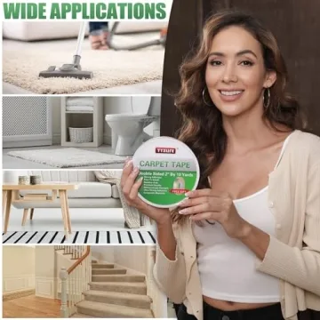 YYXLIFE Double Sided Rug Tape Secure Residue-Free Grip