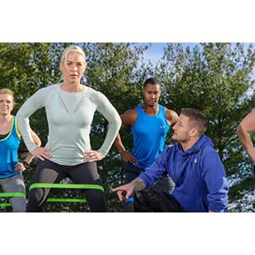 Power Systems Versa Loop Resistance Training Bands for Full Body Home Gym Strength Workouts for Arms, Legs, Chest, and More Muscle Groups, Set of 6