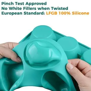 CAKETIME Silicone Muffin Pan Cupcake Pan Set - Mini 24 Cups and Regular 12 Cups Muffin Tin, Nonstick...