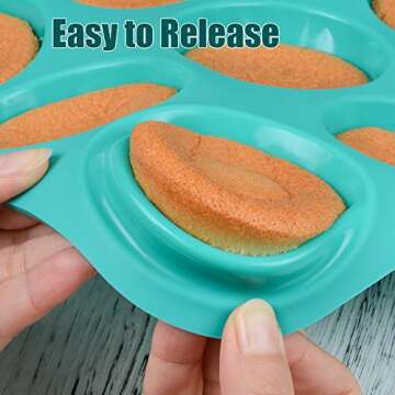 CAKETIME Silicone Muffin Pan Set for Effortless Baking