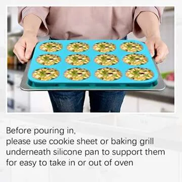 CAKETIME Silicone Muffin Pan Set for Effortless Baking