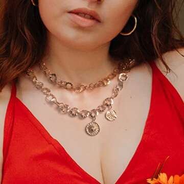 Tomay Gold Layered Necklaces for Women - 14K Plated