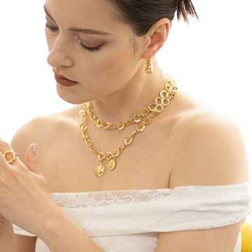 Tomay Gold Layered Necklaces for Women - 14K Plated