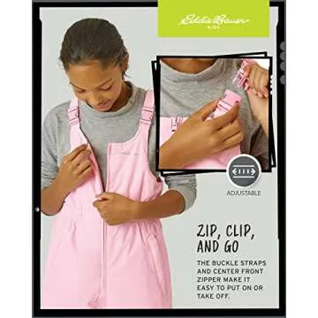 Eddie Bauer Kids Snow Bib - Insulated Waterproof Kids Snow Suit