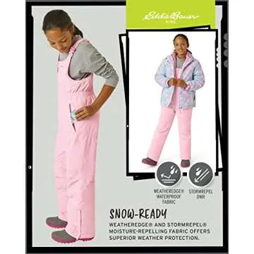 Eddie Bauer Kids Snow Bib - Insulated Waterproof Kids Snow Suit