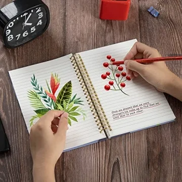 XYark Spiral Notebook Set - Floral A5 Travel Journals 3 Pack