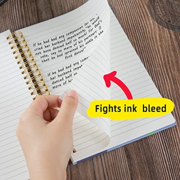 XYark Spiral Notebook Set - Floral A5 Travel Journals 3 Pack