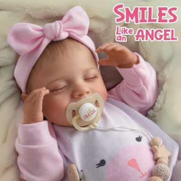 BABESIDE Lifelike Reborn Baby Doll - Sweet Smile 20-Inch Realistic Baby Girl