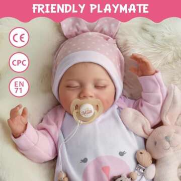 BABESIDE Lifelike Reborn Baby Doll - Realistic 20-Inch Gift Set