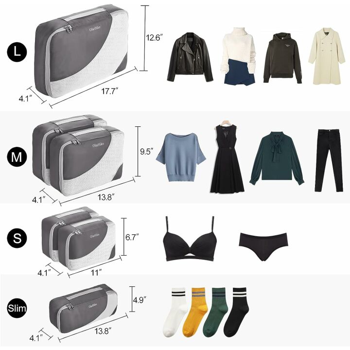 Packing Cubes Set for Effortless Travel Organization