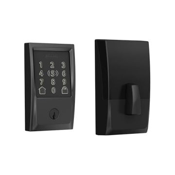 Schlage BE499WB CEN 622 Encode Plus WiFi Deadbolt Smart Lock, Keyless Entry Touchscreen Door Lock wi...