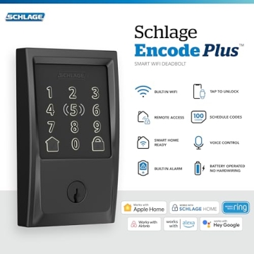 Schlage Encode Plus WiFi Smart Lock for Keyless Entry