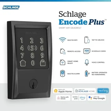 Schlage Encode Plus WiFi Smart Lock for Keyless Entry