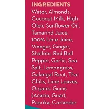 Yai's Thai Almond Sauce 12 Ounce Bottle