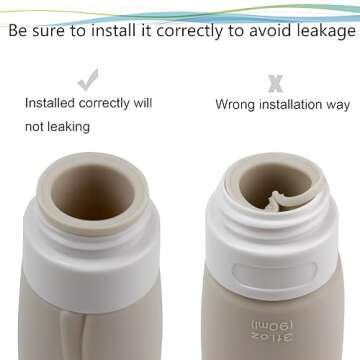 YFLife Travel Size Silicone Bottles TSA Approved Set