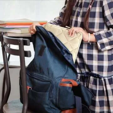 LANDICI Puffy Laptop Sleeve Carrying Case 14 15 Inch Compatible with MacBook Pro 14/15, MacBook Air M2 15, Surface Laptop 4/5, Chromebook 14, Cute Computer Cover Bag with Accessories Pouch, Apricot