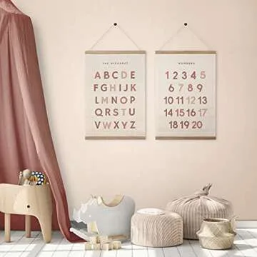Stunning 16x24 Inch Alphabet Wall Art for Kids Rooms
