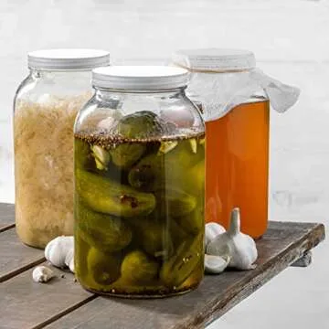 Paksh Novelty 1-Gallon Glass Jar for Food Storage