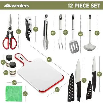 Compact Camp Kitchen Utensil Set for Travel