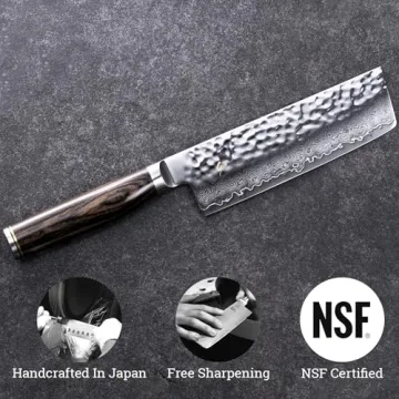 Shun Premier Nakiri Knife for Professional and Home Chefs