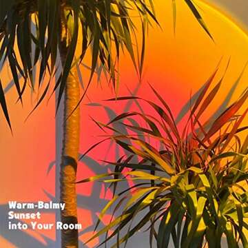 Sunset Lamp, Sunset Projection Lamp, 180 Degree Rotation Romantic Led Night Light Projector for Photography/Selfie/Home/Living Room/Bedroom Decor